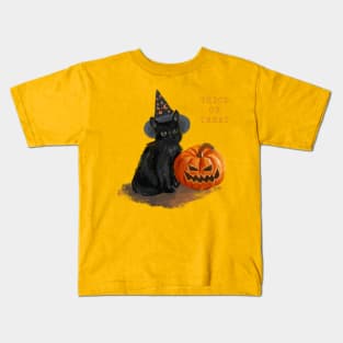 Cat is ready for spooky season Kids T-Shirt